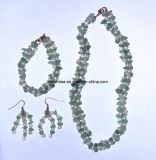 Gemstone Crystal Fashion Jewelry Pearl Necklace Jewelry Sets <Esb01367>
